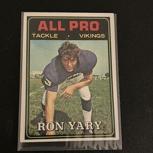 Vintage 1967 RON YARY Football Trading Card VIKINGS